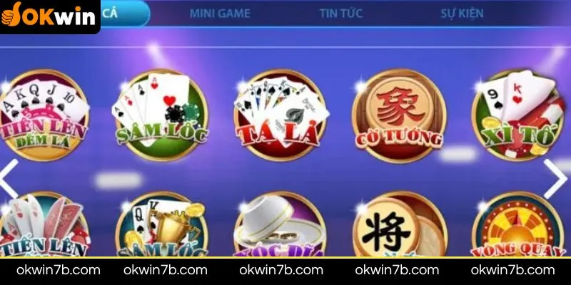 Tựa game bài đổi thưởng OKWIN